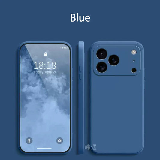 Square Liquid Silicone Phone Case for Apple iPhone