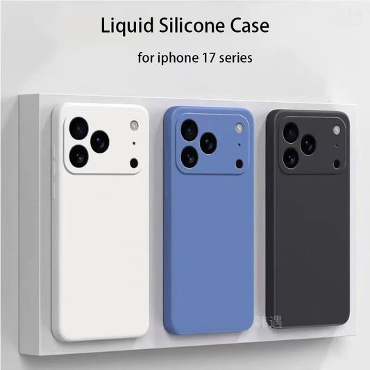 Square Liquid Silicone Phone Case for Apple iPhone