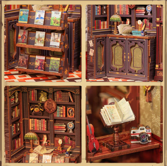 Mini Owl Bookstore – DIY Book Nook Kit